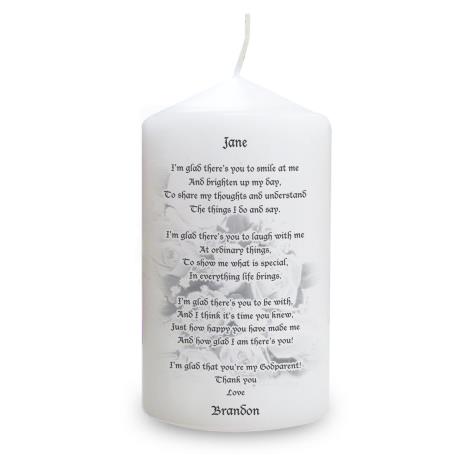Personalised Godparent Pillar Candle  £8.99