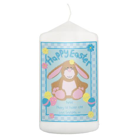 Personalised Happy Easter Bunny Pillar Candle  £8.99