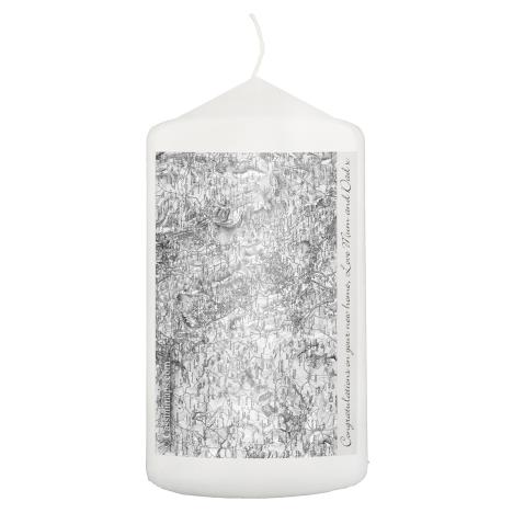 Personalised Map Pillar Candle - Old Series 1805 - 1874  £10.79