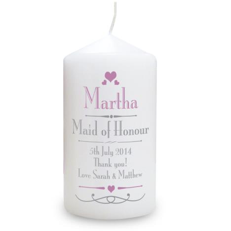 Personalised Decorative Pillar Candle  £8.99