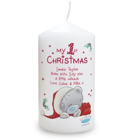 Personalised Me To You My 1st Christmas Pillar Candle  £11.69
