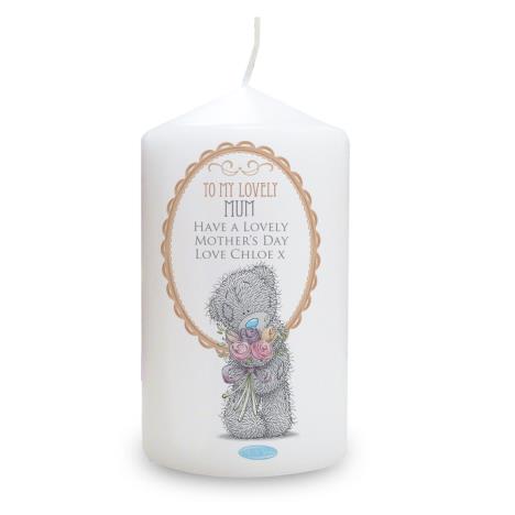 Personalised Me to You Bear Flowers Pillar Candle  £11.69