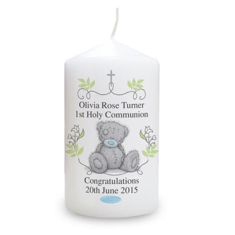 Personalised Me To You Religious Cross Pillar Candle  £11.69
