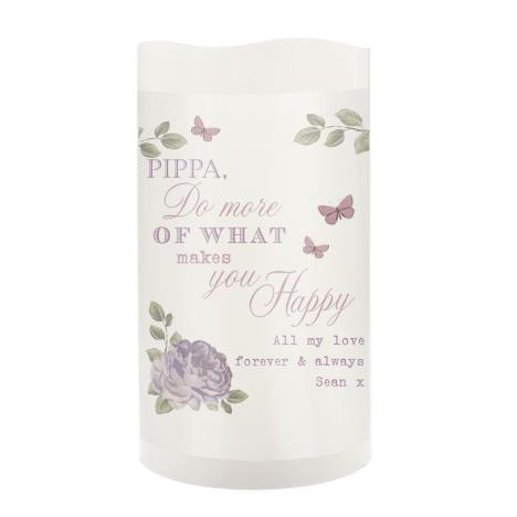 Personalised Secret Garden LED Candle  £8.99