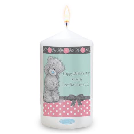 Personalised Me To You Pastel Polka Dot Pillar Candle  £9.89