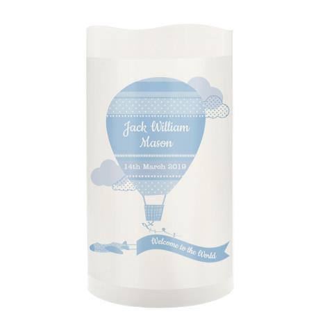 Personalised Up & Away Blue Nightlight LED Candle  £8.99