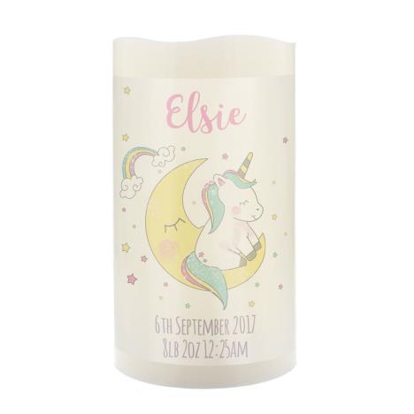 Personalised Baby Unicorn Nightlight LED Candle