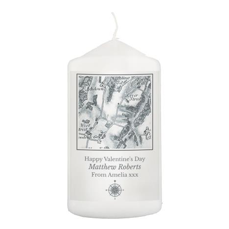 Personalised 1805 - 1874 Old Series Map Compass Pillar Candle  £10.79