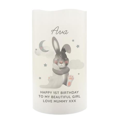 Personalised Baby Bunny LED Candle  £13.49