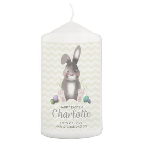 Personalised Easter Bunny Pillar Candle  £11.69