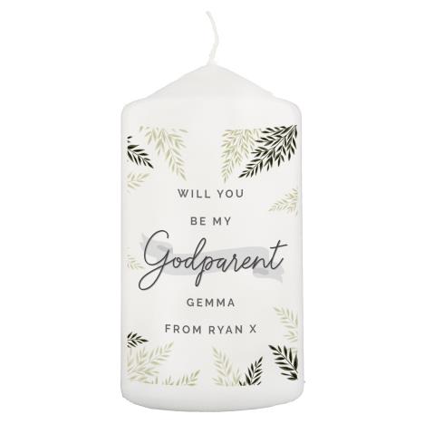 Personalised Godparent Pillar Candle  £11.69