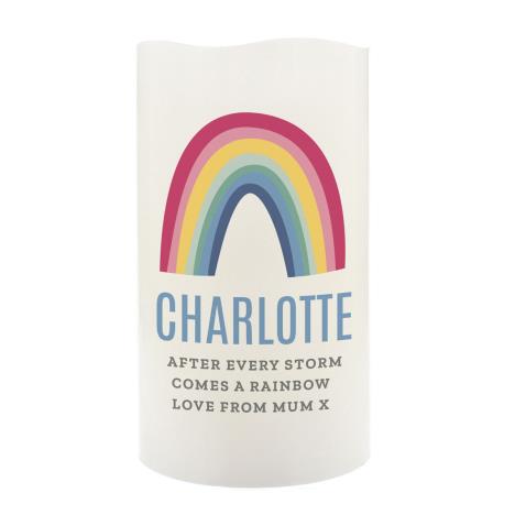 Personalised Rainbow LED Candle  £13.49