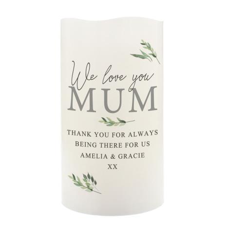 Personalised Botanical LED Candle  £13.49