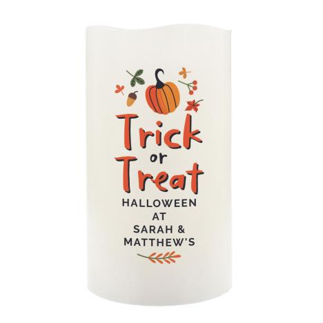 Personalised Trick or Treat LED Candle  £13.49