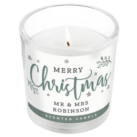 Personalised Merry Christmas Jar Candle  £8.99