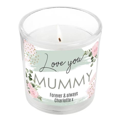 Personalised Abstract Rose Scented Jar Candle  £8.99