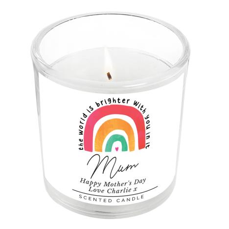 Personalised You Make The World Brighter Scented Jar Candle  £8.99