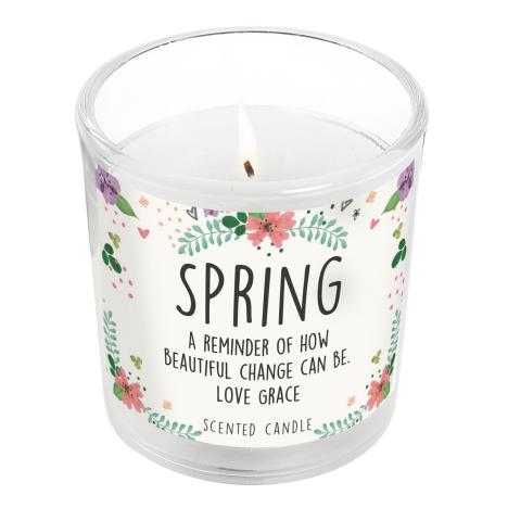 Personalised Floral Scented Jar Candle  £8.99