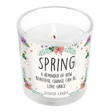 Personalised Floral Scented Jar Candle