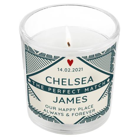 Personalised The Perfect Match Jar Candle  £8.99