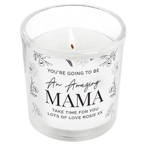 Personalised Mother&#39;s Day Floral Jar Candle