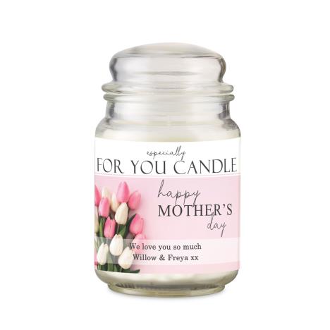 Personalised Especially For You Mothers Day Large Scented Jar Candle  £17.99