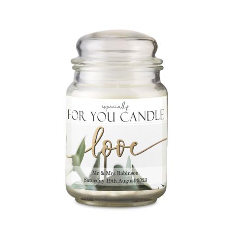 Personalised Love Large Scented Jar Candle  £17.99
