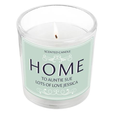 Personalised HOME Scented Jar Candle  £8.99