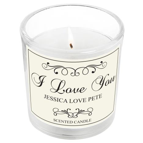 Personalised Black Swirl Scented Jar Candle  £8.99