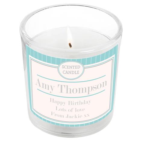 Personalised Art Deco Scented Jar Candle  £8.99