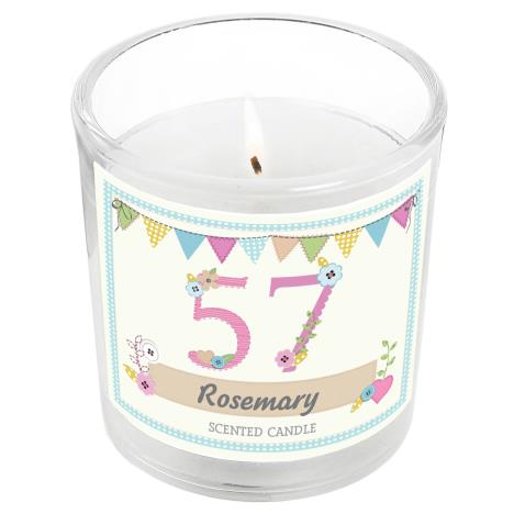 Personalised Birthday Craft Scented Jar Candle