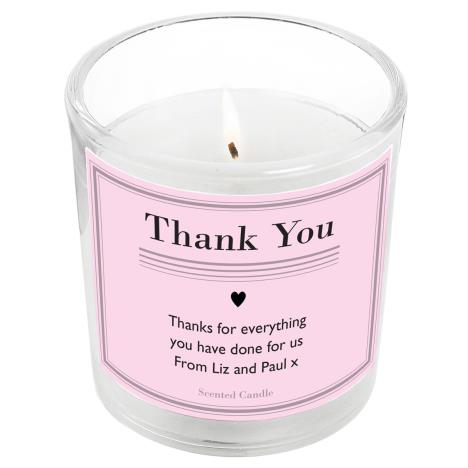 Personalised Classic Pink Scented Jar Candle