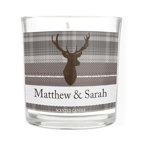 Personalised Highland Stag Scented Jar Candle  £8.99