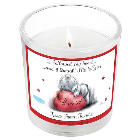 Personalised Me To You Heart Scented Jar Candle