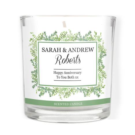 Personalised Fresh Botanical Scented Jar Candle  £8.99
