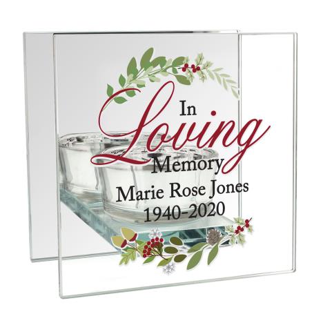 Personalised In Loving Memory Christmas Tea Light Candle Holder  £13.49