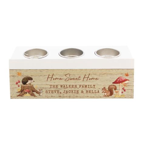 Personalised Autumn Triple Tea Light Box  £15.29