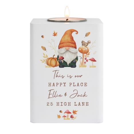 Personalised Autumn Gonk Tealight Holder  £13.49