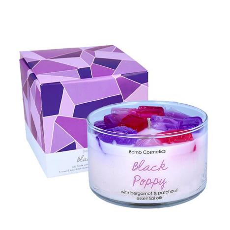 Bomb Cosmetics Black Poppy Boxed Jelly Candle  £13.49