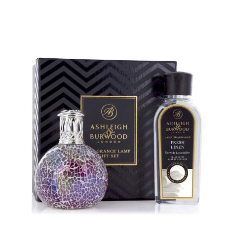 Ashleigh &amp; Burwood Pearlecense Fragrance Lamp &amp; Fresh Linen Gift Set