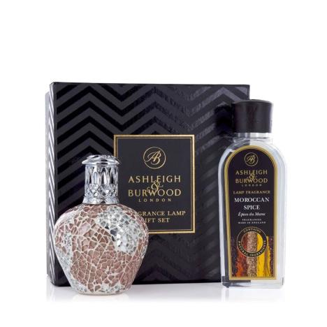 Ashleigh & Burwood Apricot Shimmer Fragrance Lamp & Moroccan Spice Gift Set  £35.55
