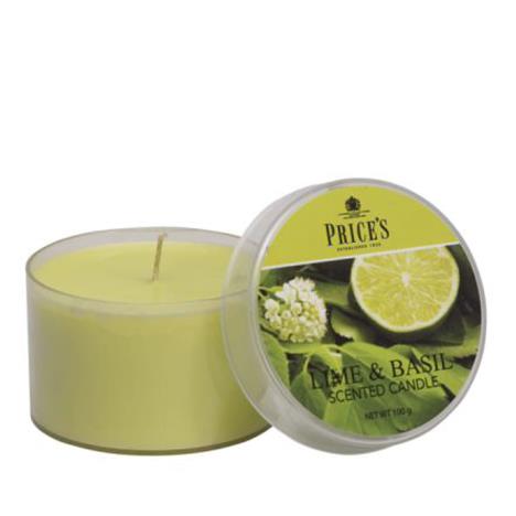 Price&#39;s Lime &amp; Basil Tin Candle