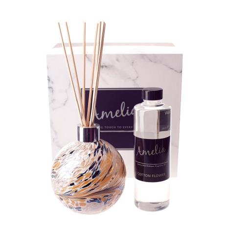 Amelia Art Glass White Nude & Gold Reed Diffuser Gift Set   £37.79