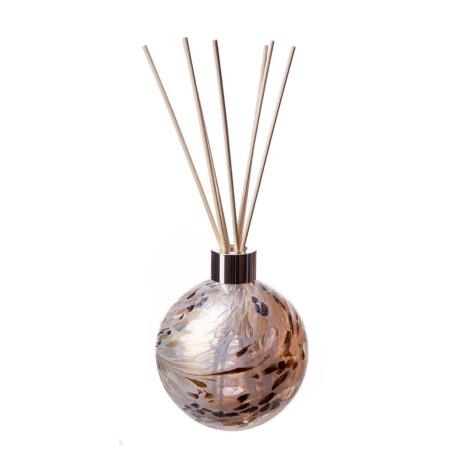 Amelia Art Glass White, Nude &amp; Gold Sphere Reed Diffuser