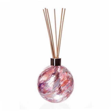 Amelia Art Glass White, Purple &amp; Violet Sphere Reed Diffuser