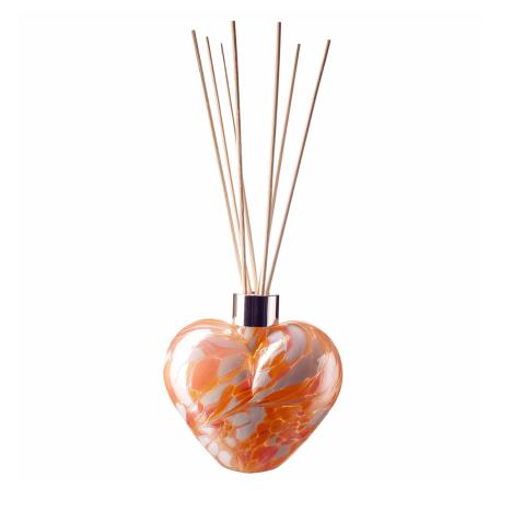 Amelia Art Glass Pink, Peach & White Heart Reed Diffuser  £17.09