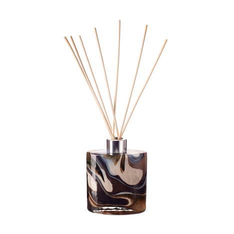 Amelia Art Glass Earth Stone Small Ellipse Cylinder Reed Diffuser 