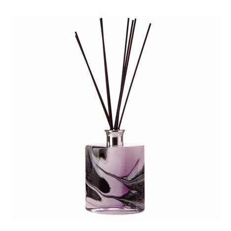 Amelia Art Glass Purple Moon Large Ellipse Cylinder Reed Diffuser