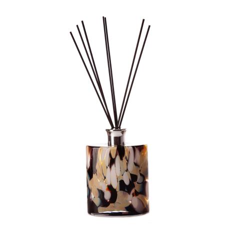 Amelia Art Glass Black, Beige & White Large Ellipse Reed Diffuser  £19.34
