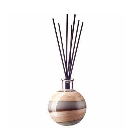 Amelia Art Glass Smoked Meadows Large Sphere Reed Diffuser